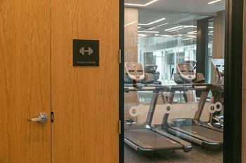 The entrance leading to the fitness centre at loop